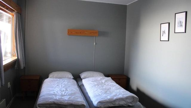 Dobbeltrom med grønne vegger